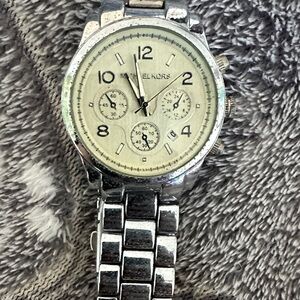Michael Kors Silver and Cream Women's Watch